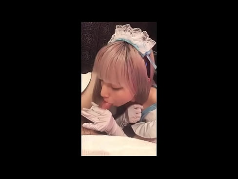 ❤️ Јапански идол [маиука], костим француске собарице, први део, пушење и дркање са лосионом Квалитет порно на sr.hentaidude.ru